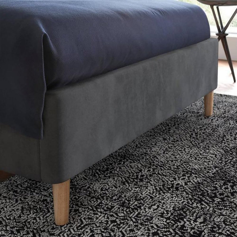 Also Bed in Grey Colour With Box Storage