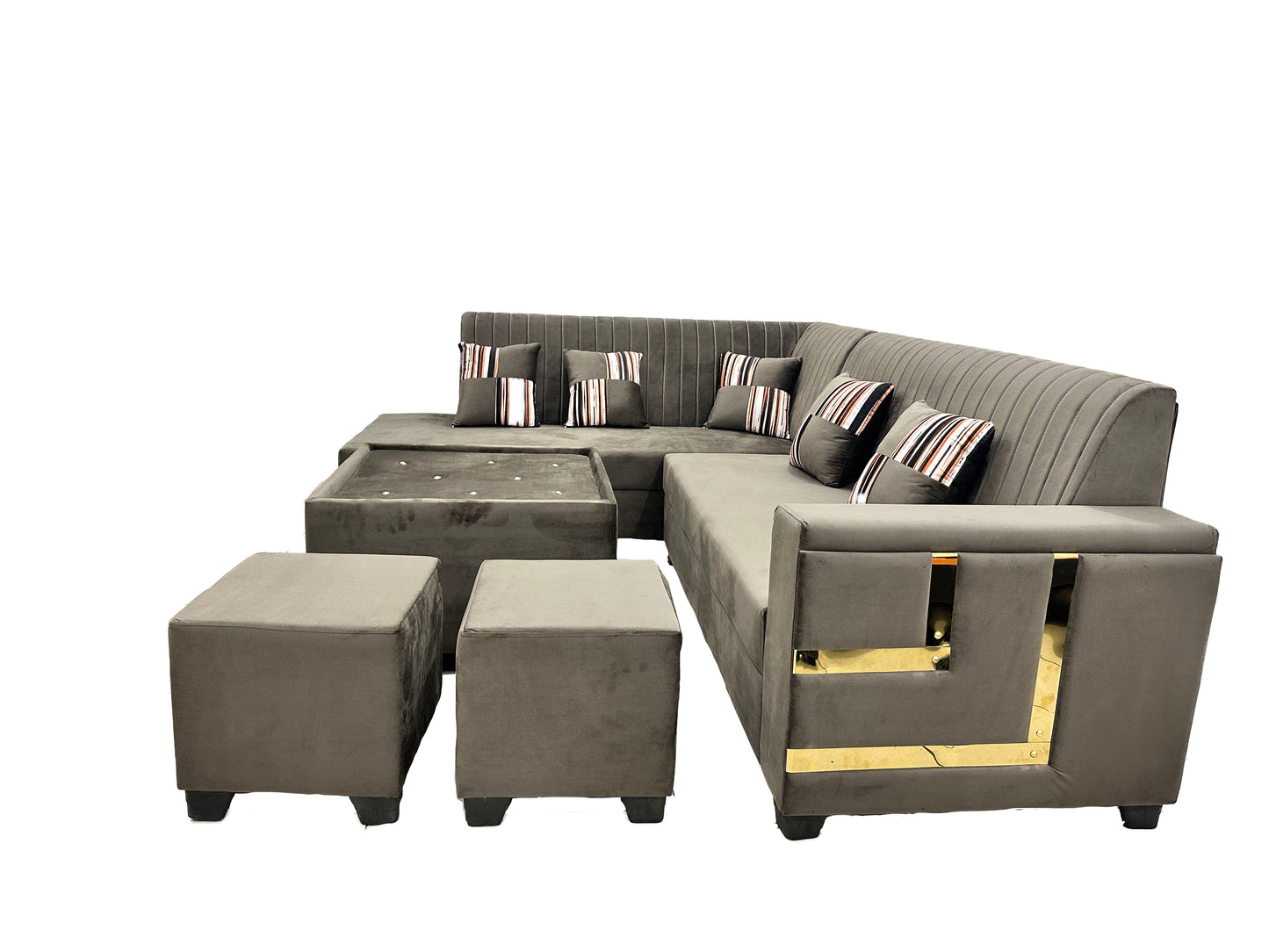 Quick 6 Seater L Shape Sofa (3 Seater + Left Aligned Chaise)