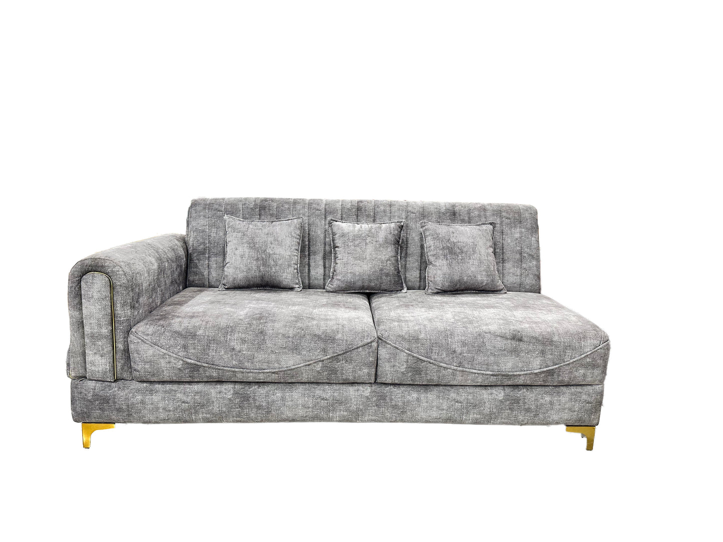 Real 6 Seater L Shape Sofa Set (3 Seater + Right Aligned Chaise)