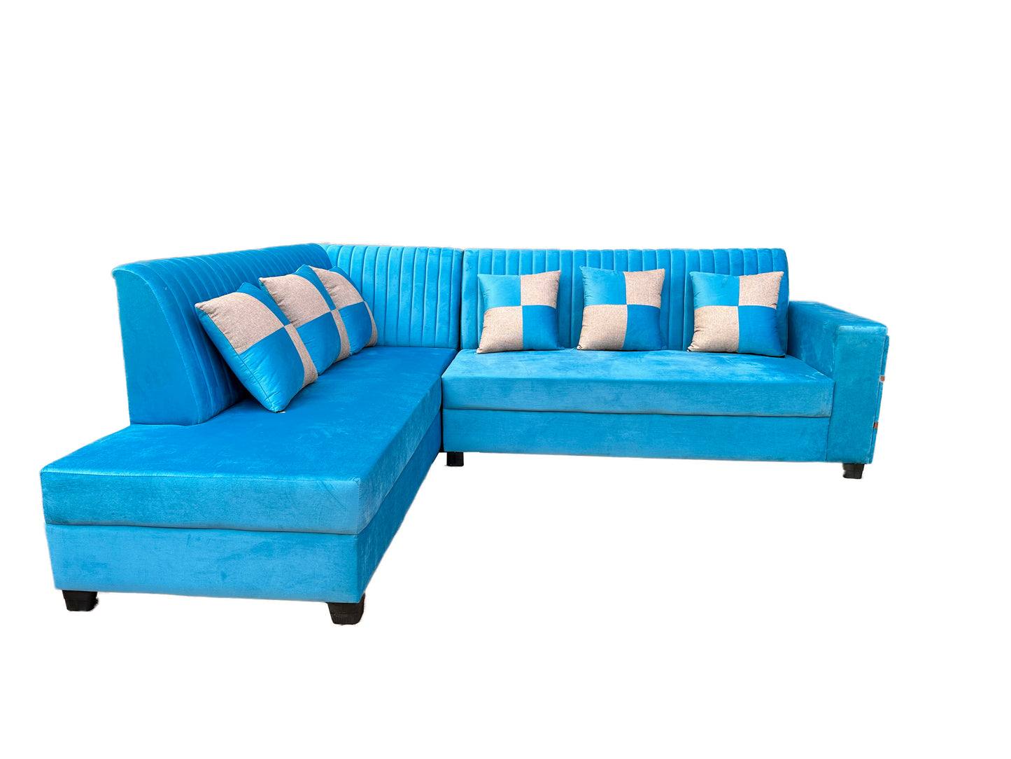 Kite L Shape 6 Seater Sofa Set (3 Seater + Left Aligned Chaise)