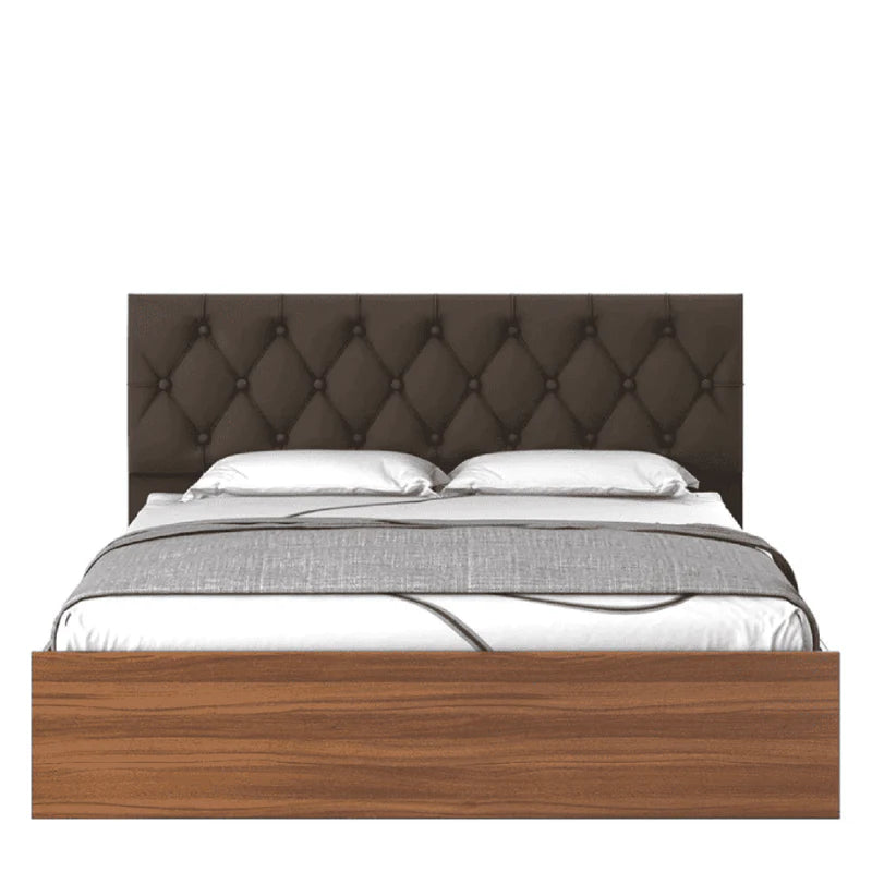 Iira Bed in wood Colour With Box Storage