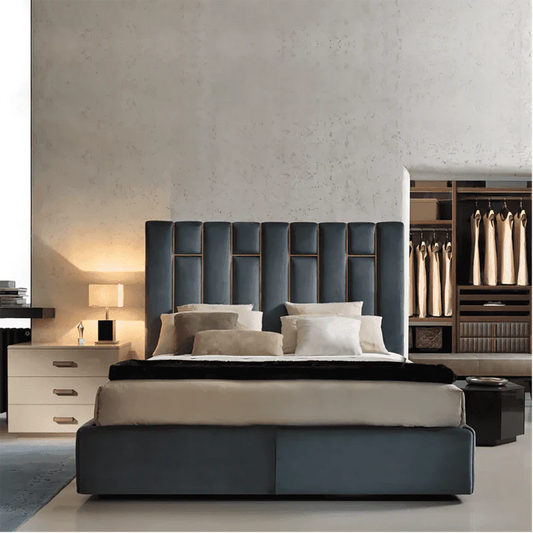 Rly Bed in Greyish Blue Colour With Box Storage