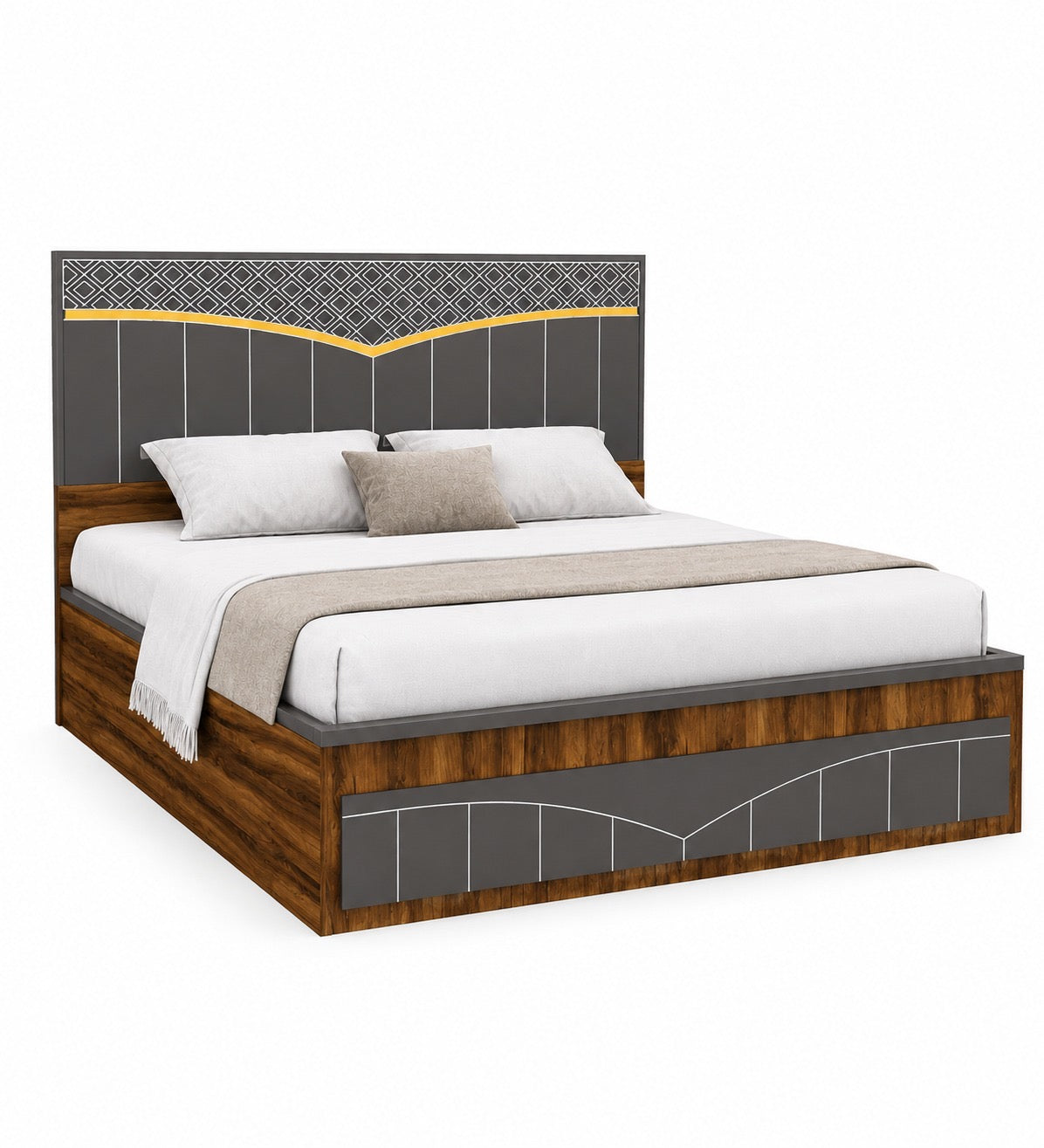 Har ghar khushi Prolive King Bed Hydraulic Storage, Free Home Delivery, Free Installation.
