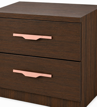 Har Ghar Khushi Myntra Modern 2-Drawer Bedside Table with Premium Wooden Finish, Engineered Wood, Free Home Delivery, Free Installation, 2 Year Warranty.