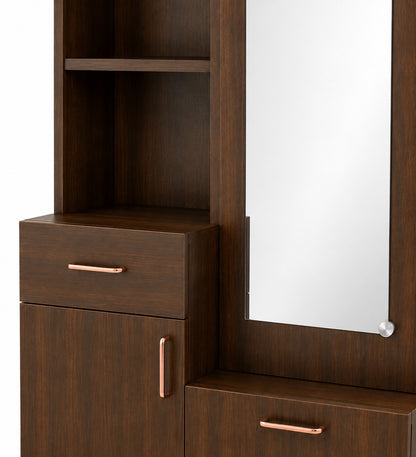 Har Ghar Khushi Premium Wooden Dressing Table with Full-Length Mirror & Storage, 2 Year Warranty, Free Home Delivery, Free Installation.