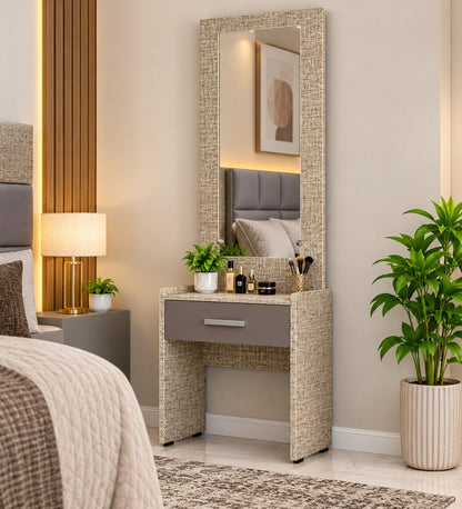 Har Ghar Khushi Cadbury Modern Wooden Dressing Table with Full-Length Mirror & Storage, Engineered Wood, Free Home Delivery, Free Installation, 2 Year Warranty
