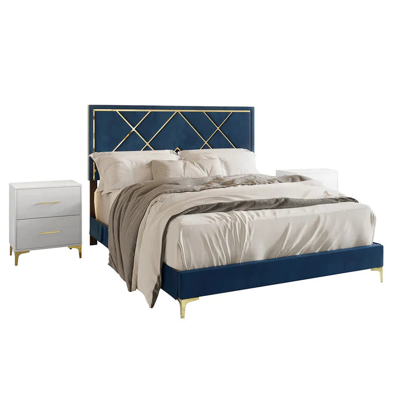 Sly Bed in Blue  Colour With Box Storage