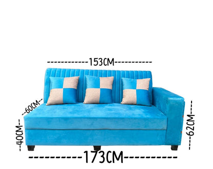 Kite L Shape 6 Seater Sofa Set (3 Seater + Left Aligned Chaise)