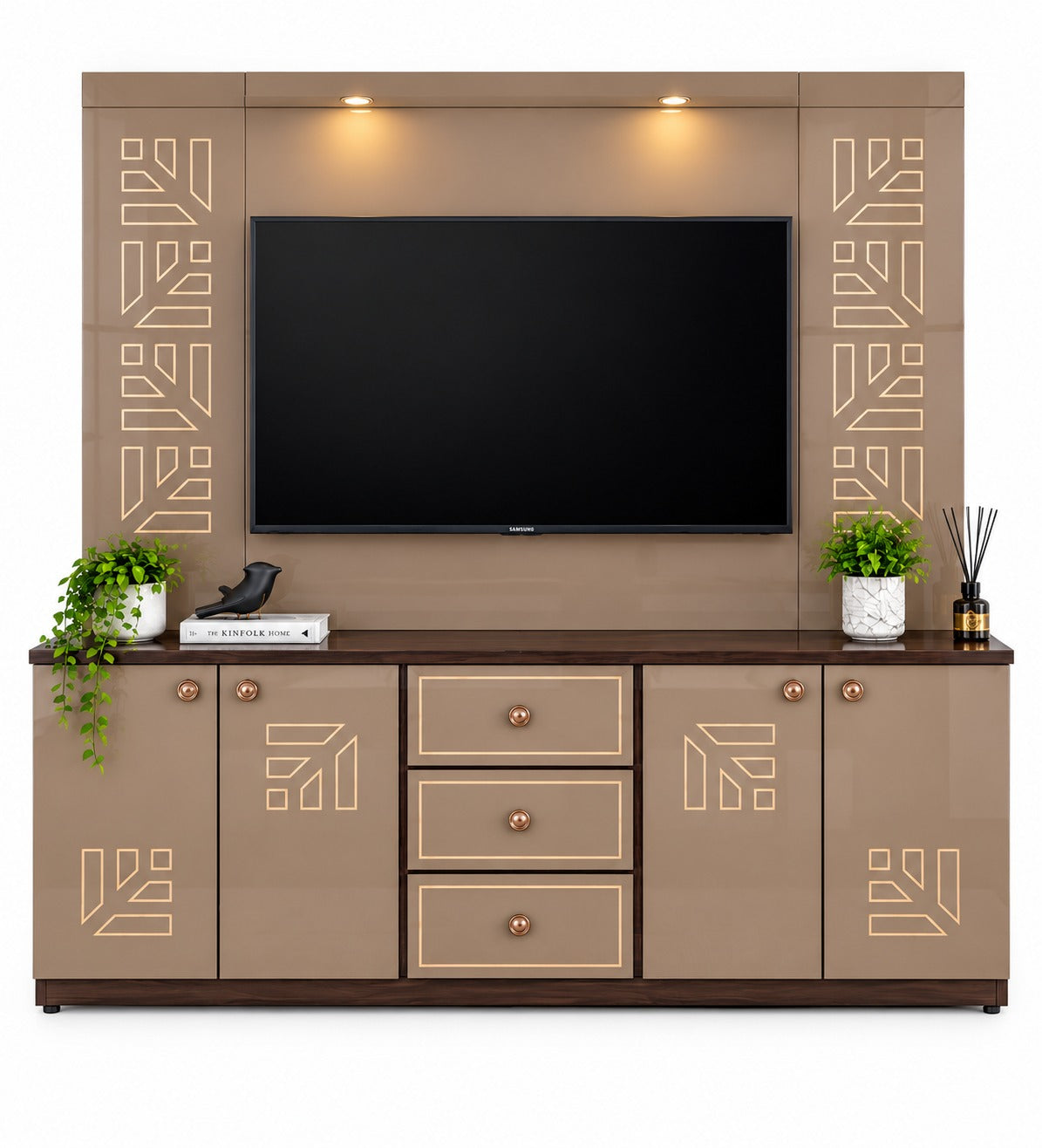 Har Ghar Khushi Bose Modern Wooden TV Unit & Storage Cabinets, Engineered Wood, Free Home Delivery, Free Installation, 2 Year Warranty.