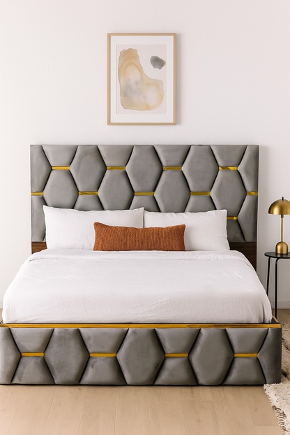 You Cushion Engineered Wood Bed with Storage