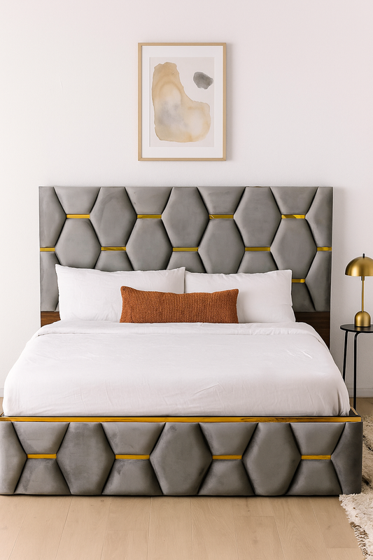 You Cushion Engineered Wood Bed with Storage
