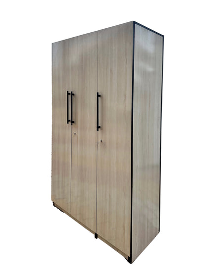 Sweet 3 Door Wardrobe with Drawer and 1 Hanging Space (Cream )