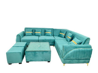 Zoom L Shape 7 Seater Sofa Seat + 3 SeatRight Aligned)