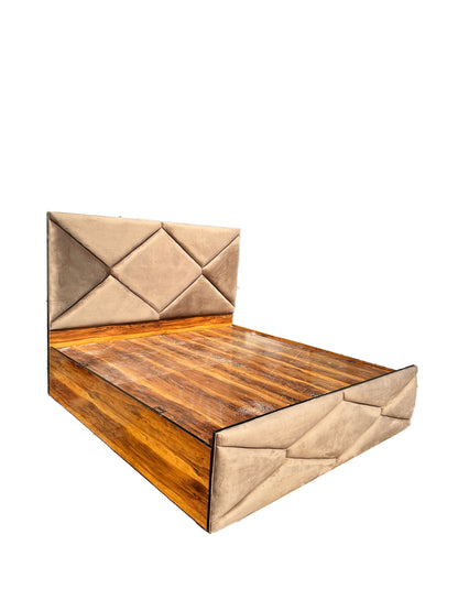 Piano Cushion Engineered Wood Bed with Storage