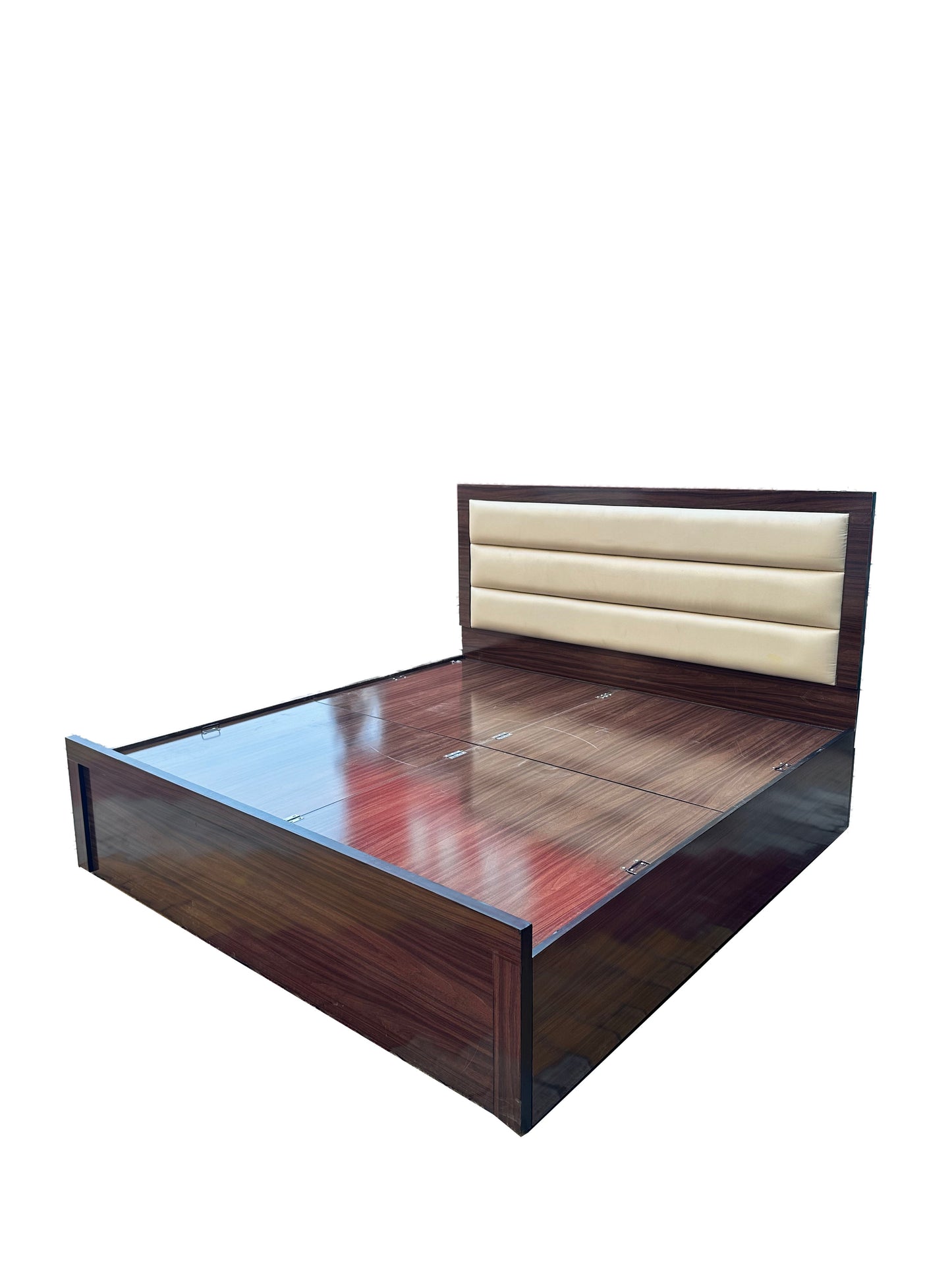 Dream Cushion Engineered Wood Bed with Storage