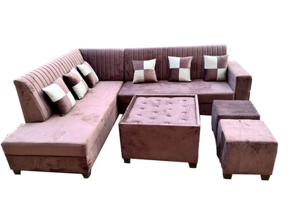 Trendy 6 Seater L Shape Sofa (3 Seater + Left Aligned Chaise)