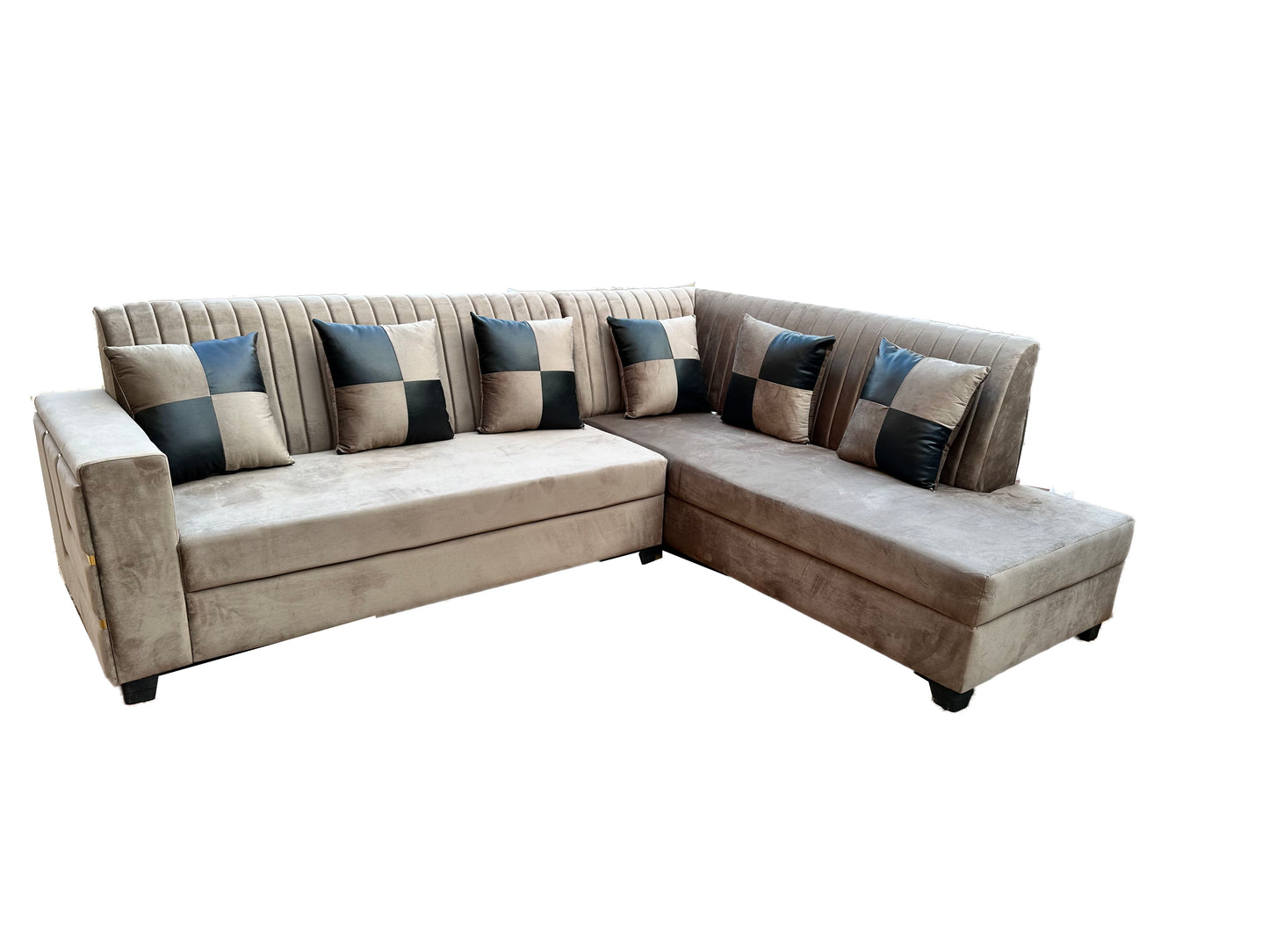 Cool L Shape 3 Seater Sofa Set (3 Seater+Right Aligned Chaise)