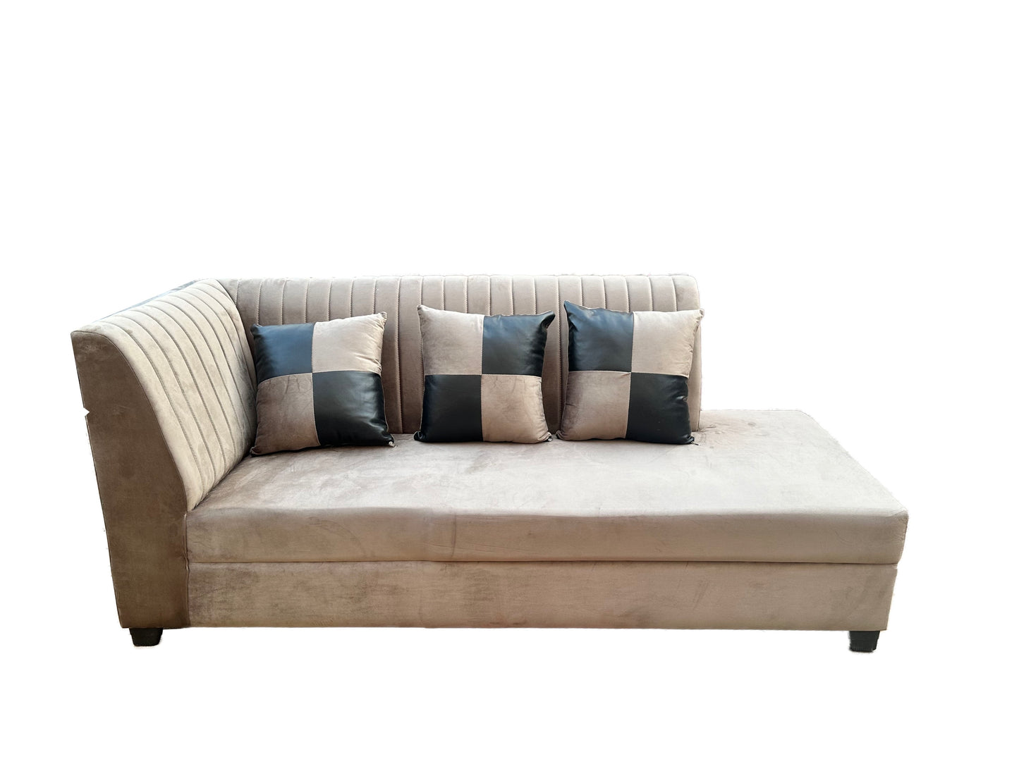 Cool L Shape 3 Seater Sofa Set (3 Seater+Right Aligned Chaise)