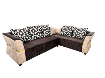 Rock 6 Seater L Shape Sofa Set (3 Seater Sofa Set + Right Aligned)