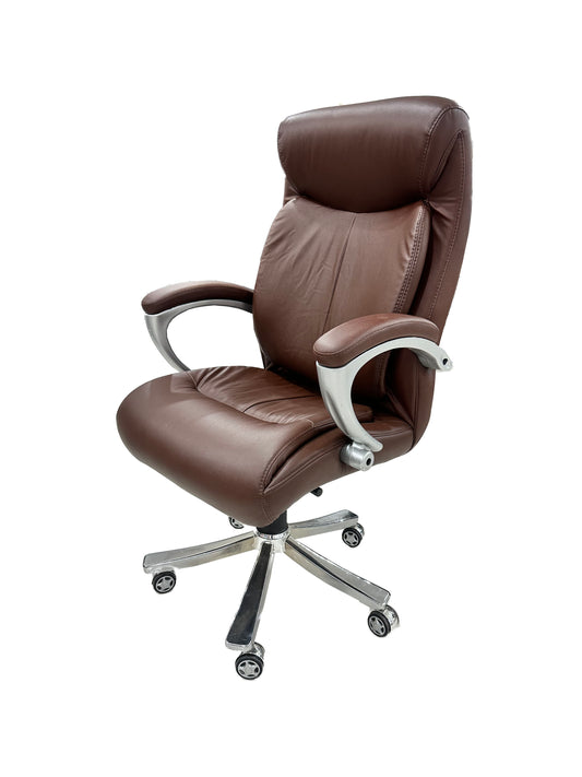 Wol Nylon Base Boss Chair (Brown)