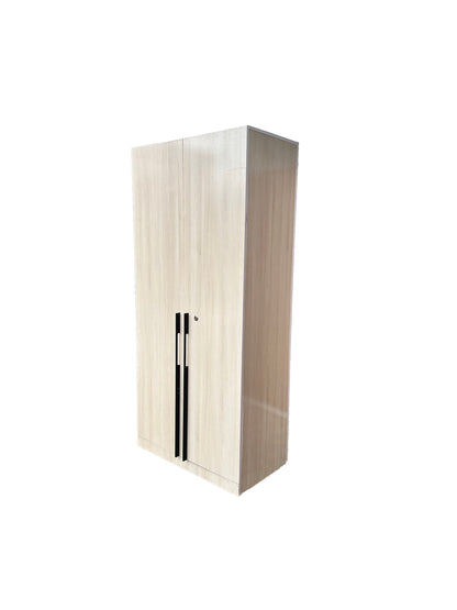 Candy 2 Door Wardrobe with Drawer,  and 1 Hanging Space (Cream)