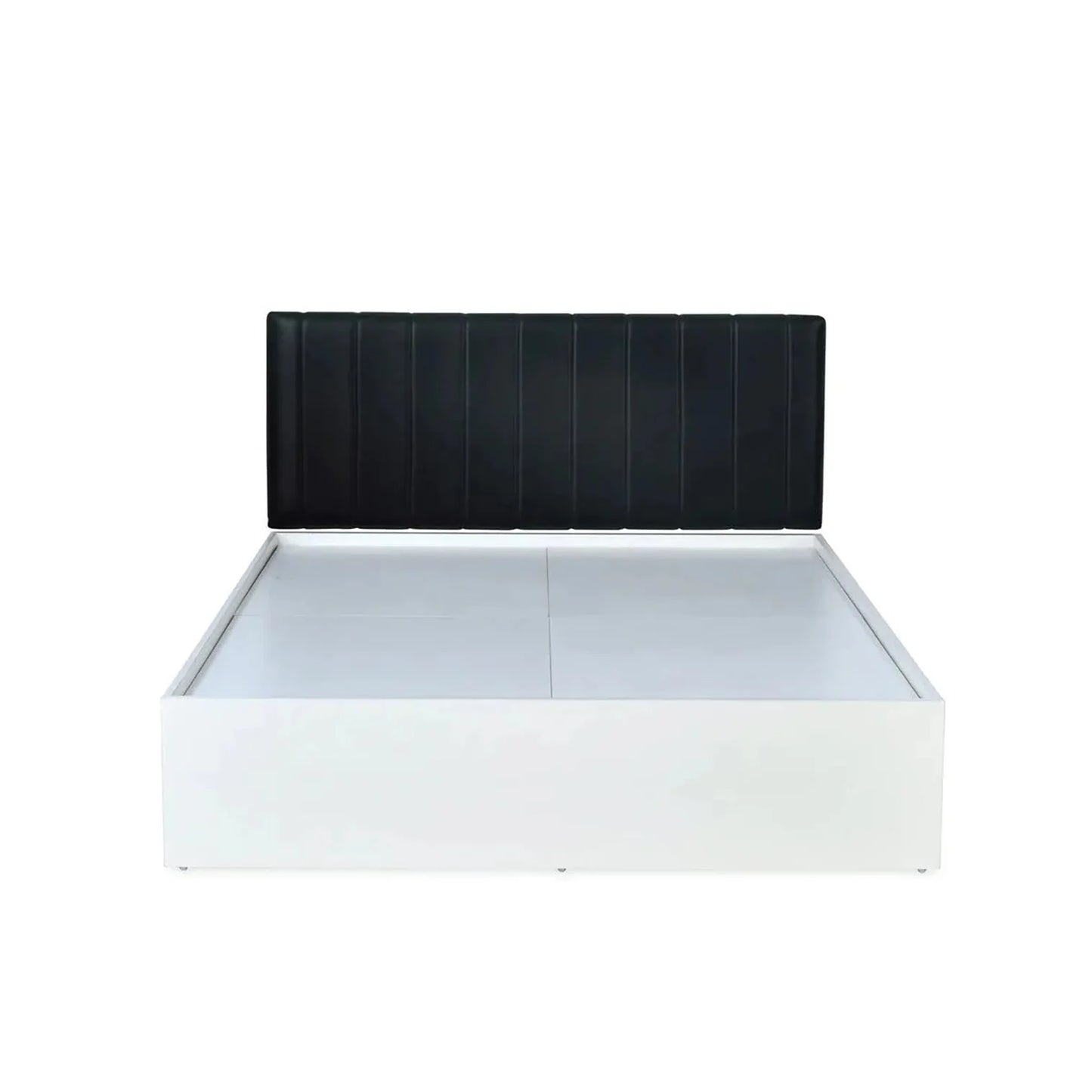 Que Bed in white Colour With Box Storage