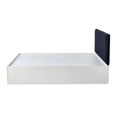 Que Bed in white Colour With Box Storage