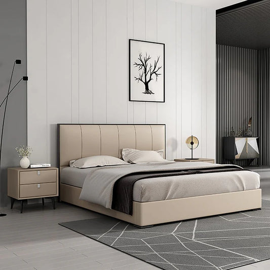 Value Bed in Beige Colour With Box Storage